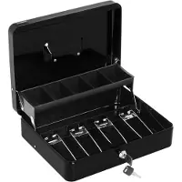 Stamony Steel kasse med brett for mynter og mynter