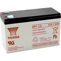 Yuasa NP7-12, Forseglet blysyre (VRLA), 12 V, Hvit, 7000 mAh, 2,65 kg