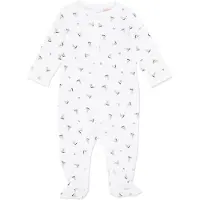 Ralph Lauren Jumpsuit - Core Påfyll - Hvit/Blå m. Bamser - - 62 - Jumpsuit