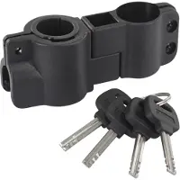 Masterlock 8195EURDPRO, U-lås, Svart, Stål, Vinyl, 1,3 cm, Nøkkel
