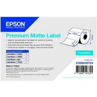 Epson Premium - Matt - permanent akryllim - 102 x 152 mm 3200 etikett(er) (4 rull(er) x 800 utstansede etiketter) - for ColorWorks C7500, C7500G, CW-C6000Ae, CW-C6000Pe, TM-C7500