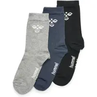 Hummel Sokker - HMLSutton - 3-pack - Svart/Navy/Grå Melert - - 28/31 - Sokker