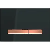 Geberit Sigma 50 betjeningsplade i sort/rødguld
