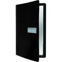 Securit MC-LRA4-RWBL, A4, Lær, Metall, Sort, Matt, Lakk, Avrundede hjørner