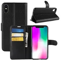 Mtp Products iPhone XR Lommebok-deksel med Magnetisk Lukning - Svart