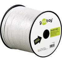 Goobay 67748, Kobberkledd aluminium (CCA), 25 m, Hvit