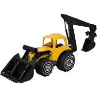 Plasto Tractor with frontloader & backhoe 70 cm