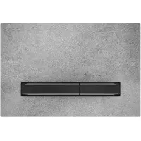 Geberit Sigma 50 betjeningsplade i beton/sort krom