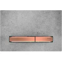 Geberit Sigma 50 betjeningsplade i beton/rødguld