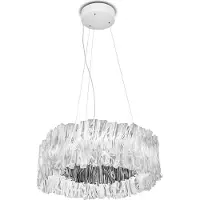 Slamp Accordéon LED-hengelampe sølv 3.000 K