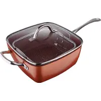 San Ignacio Optimum Copper 24x24 Cm Stekepanne
