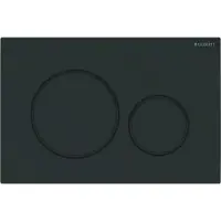 Geberit sigma20 actuator plate 246 x 164 x 12 mm dull black/black easy-to-clean-coated