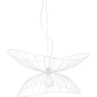 Globen Lighting pendellampe RAY, hvit, Ø 70 cm