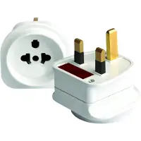 Travel-Blue World To Uk Plug With Earthed Adapter
