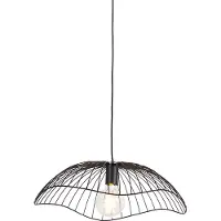 QAZQA Design pendellampe sort 50 cm - Pua