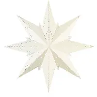Star Trading Dekostjerne Mini av metall, hvit