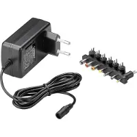 Goobay GB54799, Universell, Innendørs, 100/240 V, Overstrøm, Overbelastning, Kortslutning, Sort, RoHS