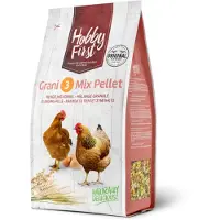 Hobby First Grani 3 Mix Pellet Fullfôr for verpehøner 4kg