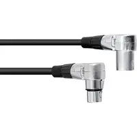 Omnitronic 30220630, XLR (3-pin), Hankjønn, XLR (3-pin), Hunkjønn, 1,5 m, Sort