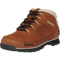 Timberland for man. TB0A121K2141 Euro Sprint lace-up mid-calf leather boots dark brown (41.5), Flat, Laces, Casual