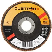 3M 3MTM CubitronTM II Flaprondel 967A, P40, Skrå, 125 mm, 10 stk/krt, PN65054