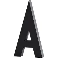 Design Letters Aluminiumsbokstav - Z - Svart - - OneSize - Aluminiumsbokstav