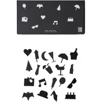 Design Letters Ikoner - Fest - Svart - - OneSize - Dekorasjon