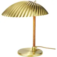 Gubi 5321 bordlampe med rottingstav, messing