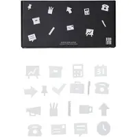 Design Letters Ikoner - Kontor - Hvit - - OneSize - Dekorasjon