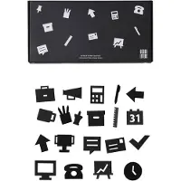 Design Letters Ikoner - Kontor - Svart - - OneSize - Dekorasjon