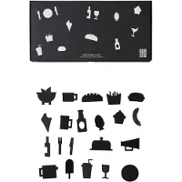 Design Letters Ikoner - Mat - Svart - - OneSize - Dekorasjon