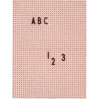Design Letters Tavle - A4 - Powder Rose - - OneSize - Tavle