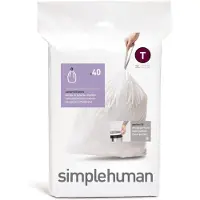 Simplehuman CW0216, 3 l, Hvit, 40 stykker