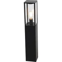 QAZQA Industriell utendørs gulvlampe sort 80 cm IP44 - Charlois