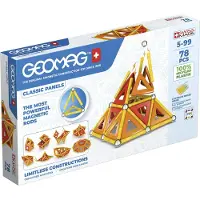 Geomag Magnetsett - Classic+ Paneler resirkulert - 78 Deler - - OneSize - Magnetisk leketøy