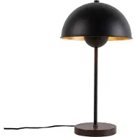 QAZQA Retro bordlampe svart med gull - Magnax