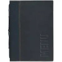 Securit MC-TRA4-BL, A4, Lær, PU plastikk, Plastikk, Svart, Matt, Lakk, Plastikk, Avrundede hjørner