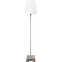 Konstsmide Terrasselampe Lucca, grå, høyde 130 cm, metall, IP44