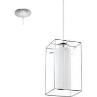 Eglo Loncino 1, Fleksibel montering, Kromfarget, Gjennomsiktig, Hvit, Gjennomsiktig, Hvit, Stål, Glass, Innendørs