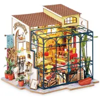 Robotime Miniatyr diorama - DIY - Happy Hjørne - Emily's Flower S - - OneSize - Kreativt leker
