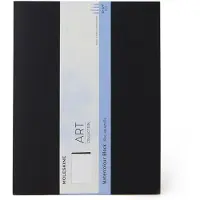 Moleskine Block Watercolor XL (19x25 cm), 20 sider, svart