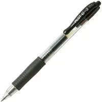 Pilot G-2, Svart, Svart, 0,5 mm, 0,25 mm
