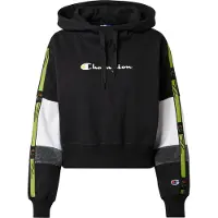 Champion Fashion Hettegenser - Crop - Svart m. Logo - - 16-18 år (176-188) - Hettegenser