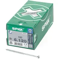 Spax Wirox T30 6x120 Mm Forsenket Skrue Med Krysspor 100 Enheter