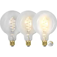 Star Trading Globepære 3-trinns dimbar G125 E27 LED 4W 2100K 270 Lumen