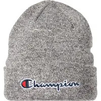 Champion Lue - Strikk - Tenåring - Grå Melert m. Logo - - OneSize - Lue
