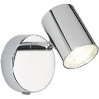 Searchlight LED-veggspot Rollo, krom med bryter