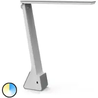 MAUL LED-bordlampe MAULrubia, sølvfarget, dimbar, CCT