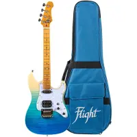Flight Pathfinder Tenor Electric Ukulele Trans Blue