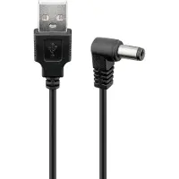 Goobay 55155, 1 m, USB A, IEC Type A (5.5 mm, 2.5 mm)